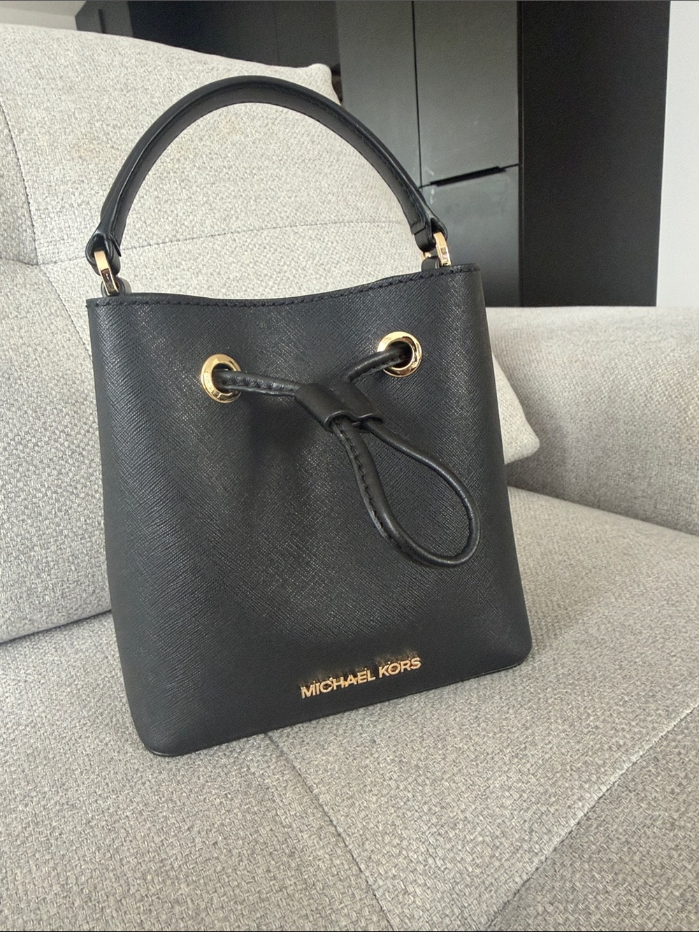 MK mini bucket crossbody bag